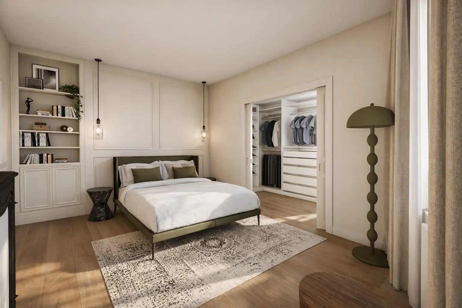 3D Architecture d'intérieur suite parentale avec dressing saint germain en laye