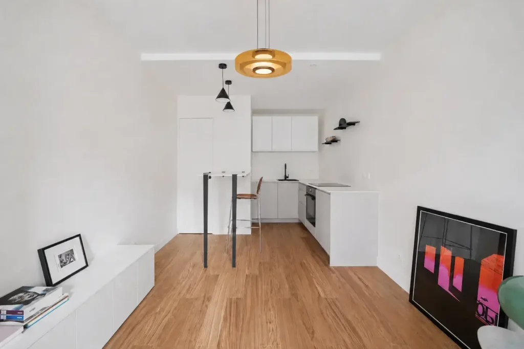 Séjour après rénovation par sureway du projet Montreuil